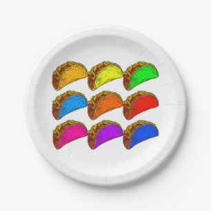 Pop-Art-Taco Pappteller