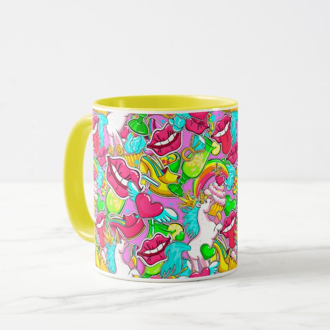 Pop Art Tasse (Vorderseite Links)