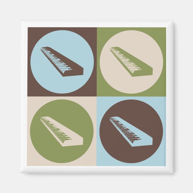Pop Art-Tastatur Magnet (Vorne)