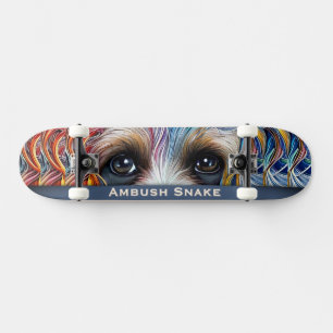 Pop Art Terrier Custom Ambusschlange Skateboard
