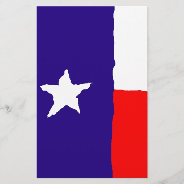 Pop Art Texas Staatsflagge Briefpapier (Vorderseite)
