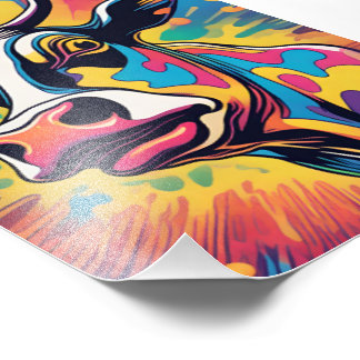 Pop Art: The Colorful Cow Fotodruck
