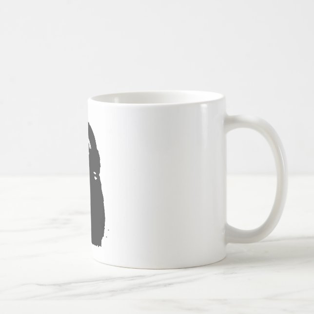 Pop Art Thinking Chimpanzee Kaffeetasse (Rechts)