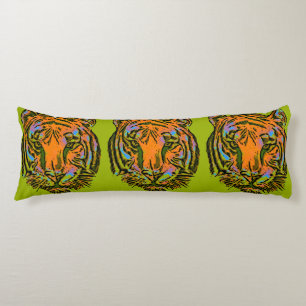 Pop Art TIGER HEAD + Ihr Backgr. Ideen Seitenschläferkissen