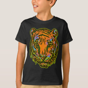 Pop Art TIGER HEAD + Ihr Backgr. Ideen T-Shirt