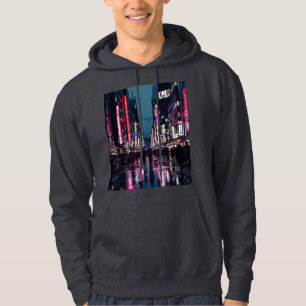 Pop Art Tokio - Neon Citycape mit Bold Urban Vib Hoodie