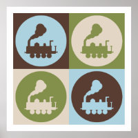 Pop Art Trains