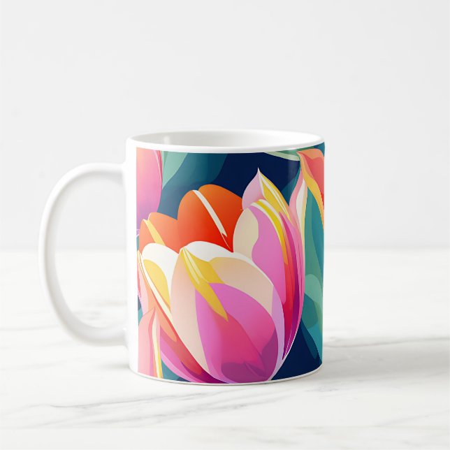 Pop Art Tulip Kaffeetasse (Links)