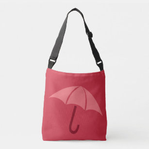 Pop Art Umbrella Rot Tragetaschen Mit Langen Trägern
