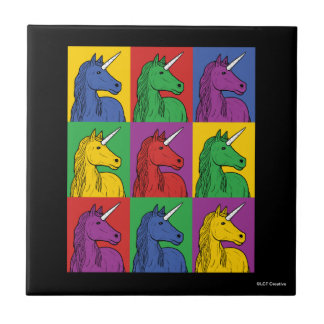 Pop Art Unicorn Fliese