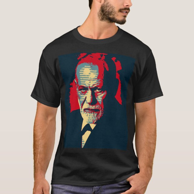 Pop Art version of a classic portrait of Freud T-Shirt (Vorderseite)