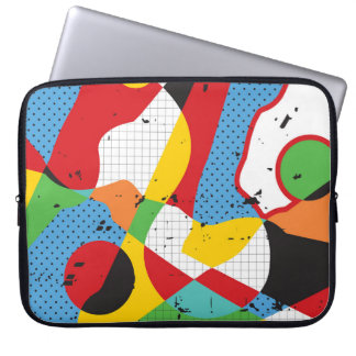 Pop Art, Vibrant Minimalismus. Laptopschutzhülle