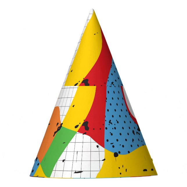 Pop Art, Vibrant Minimalismus. Partyhütchen (Vorderseite)