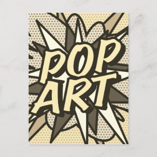 POP ART Vintager Spaß Retro Comic Buch Postkarte