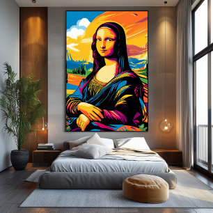 Pop-Art-Vision der Mona Lisa Leinwanddruck