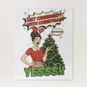Pop Art "Weihnachten Besessen" Lustiger Feiertag