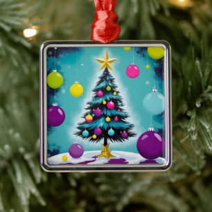 Pop Art Weihnachtslieder wie Farbige Ornamente