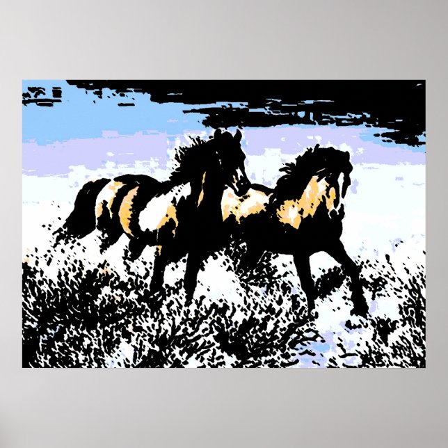 Pop Art Wilhelm Tell Rodelbahn mit Aussicht Poster (Vorne)