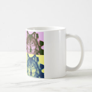 Pop Art Wolf Kaffeetasse