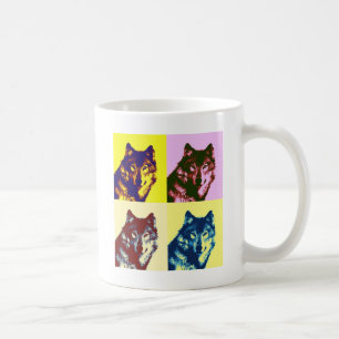 Pop Art Wolf Kaffeetasse