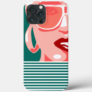 Pop Art Woman White Sunglasses Biting Red Lips Case-Mate iPhone Hülle