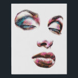 Pop Art Womans konfrontiert Gold Makeup Schönheit  Künstlicher Leinwanddruck<br><div class="desc">Pop Art Womans konfrontiert Gold Makeup Schönheit Abstrakte Imitate Canvas Print</div>