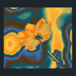 Pop Art Yellow Cosmos Blume Poster<br><div class="desc">Pop Art Beautiful Yellow Cosmos Blume</div>