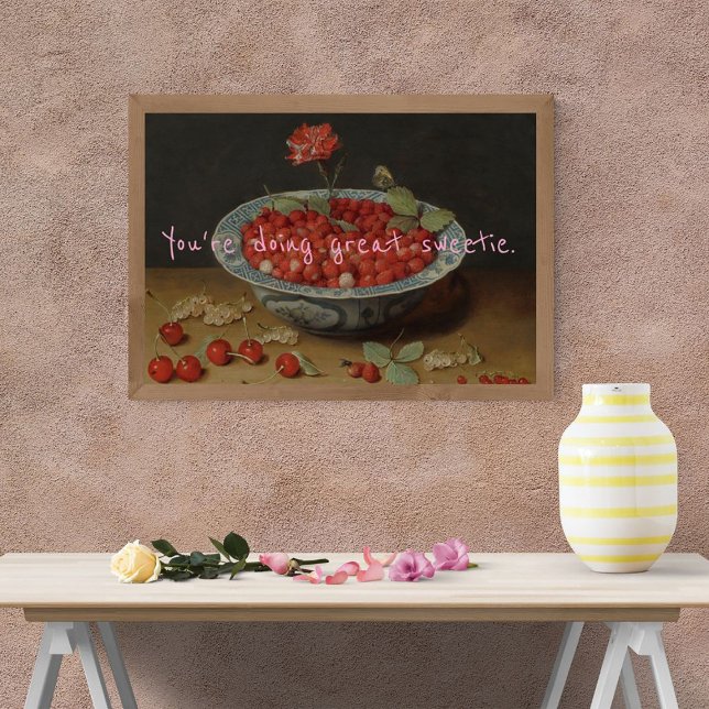 Pop Art You're Doing Great Sweetie Berry Poster (Créateur téléchargé)
