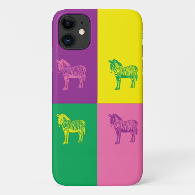 Pop Art Zebra Coque-Mate coque iphone (Dos)