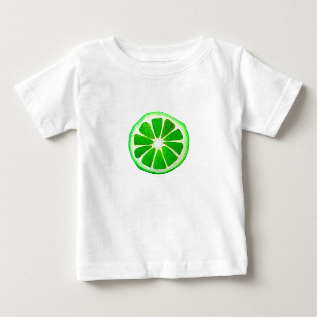 Pop Art Zitrusfrüchte Limone Früchte Original Aqua Baby T-shirt (Vorderseite)