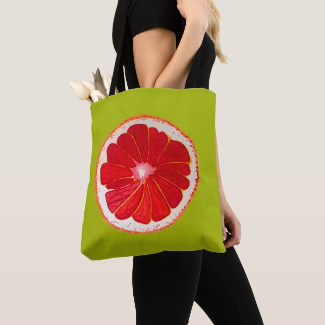 Pop Art Zitrusfrüchte Tasche (Von Nahem)