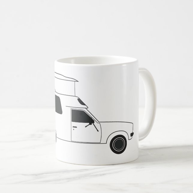 Pop auf Chinook-Camper Kaffeetasse (VorderseiteRechts)