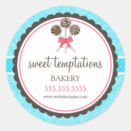 Pop Backwaren Verpackung Runder Aufkleber