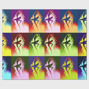 Pop-Ballerina Geschenkpapier