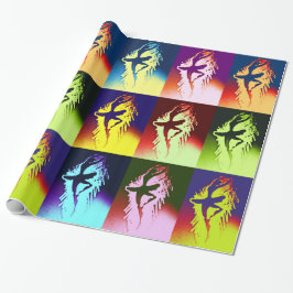 Pop-Ballerina Geschenkpapier
