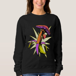 Pop Banana mit Shroom Knallpilz-Suche F Sweatshirt