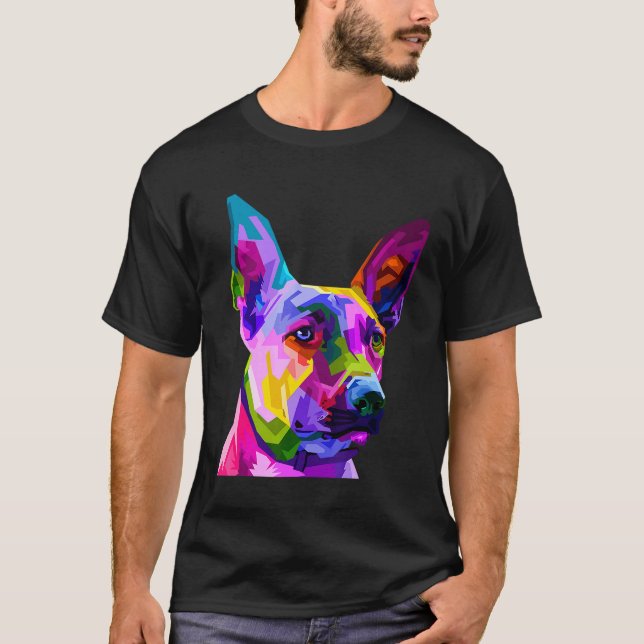 Pop Belgisch Malinoi Shepherd Mechelaar T-Shirt (Vorderseite)