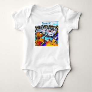 Pop Bermuda Baby Strampler