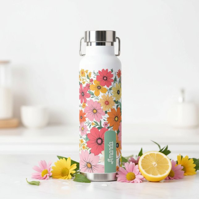 Pop-Bloom-Muster Trinkflasche (Von Creator hochgeladen)