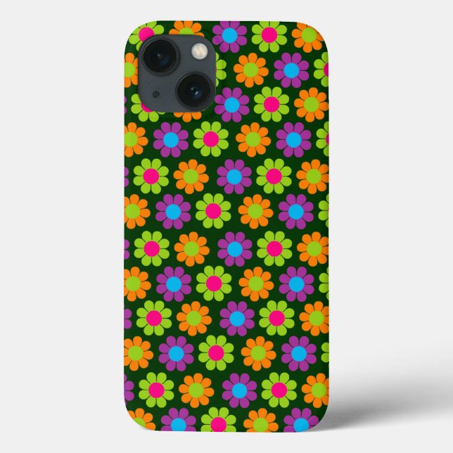 Pop Blume Power Case-Mate iPhone Hülle (Rückseite)