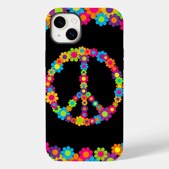 Pop Blume Power Frieden Case-Mate iPhone 14 Plus Hülle (Rückseite)