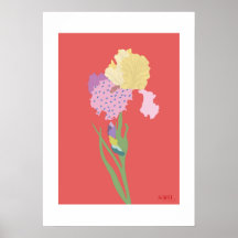 POP Botanical Art - Iris