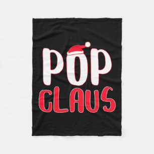 Pop Claus Matching Santa Pop Weihnachten Fleecedecke