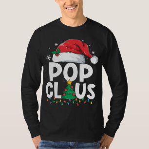 Pop Claus Matching Xmas Weihnachts-Weihnachtsfeier T-Shirt