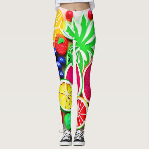 Pop Colorful Frucht Leggings