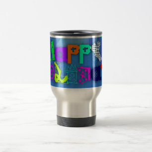 Pop Colorful Joyeux Vacances Voyage Mug