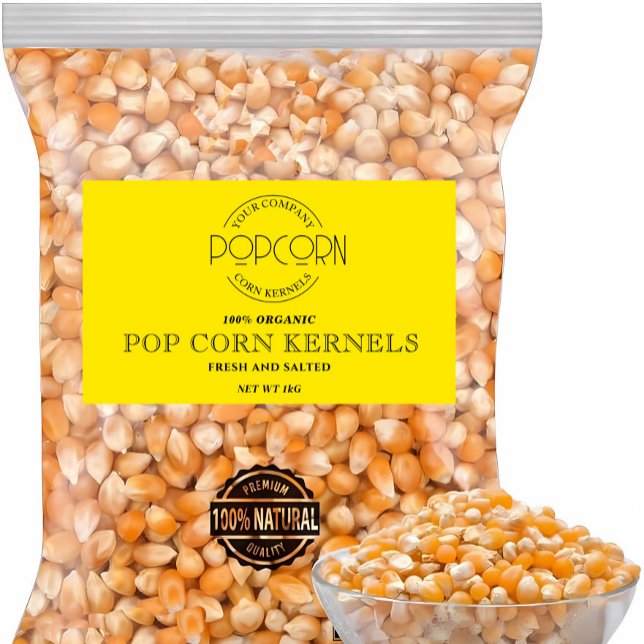 Pop Con Kernels Editable Label Sticker (Von Creator hochgeladen)