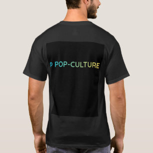 POP-CULTURE T-Shirt - Farbverlauf-Typografie auf d