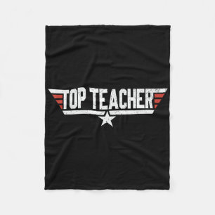Pop Culture Top Teacher Bewertung Super Teacher Fleecedecke