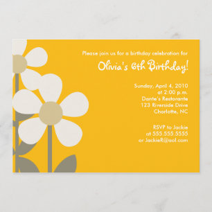POP Daisy Daisy Invitation Anniversaire